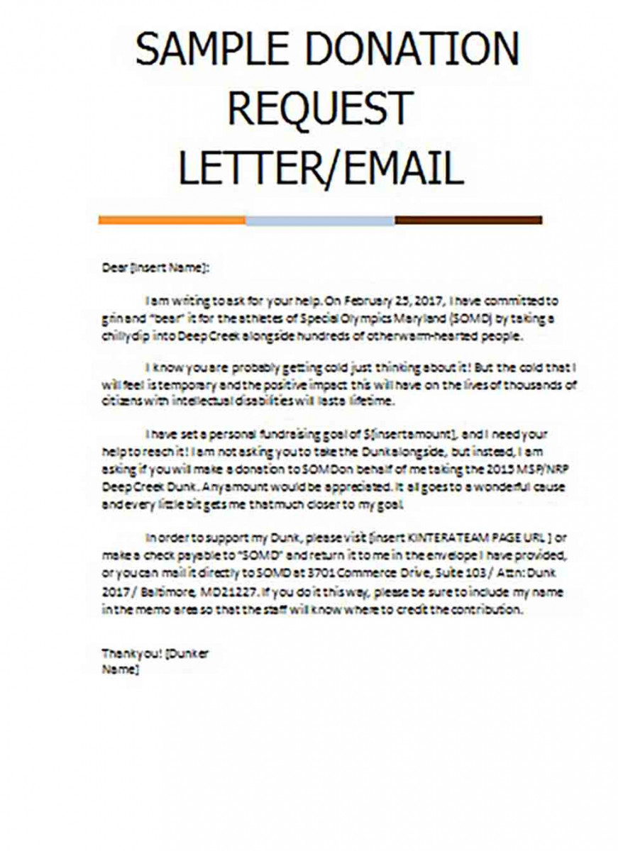 Donation Request Email Letter Sample Donation Request Email Letter Sample