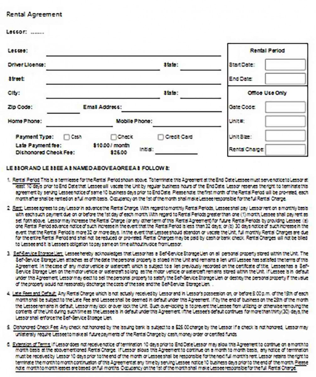 Easy Rental Agreement Easy Rental Agreement