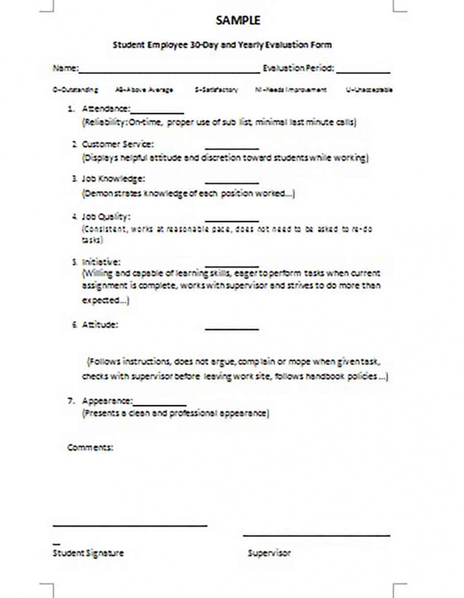 Employee 30 Day Review templates Employee 30 Day Review templates