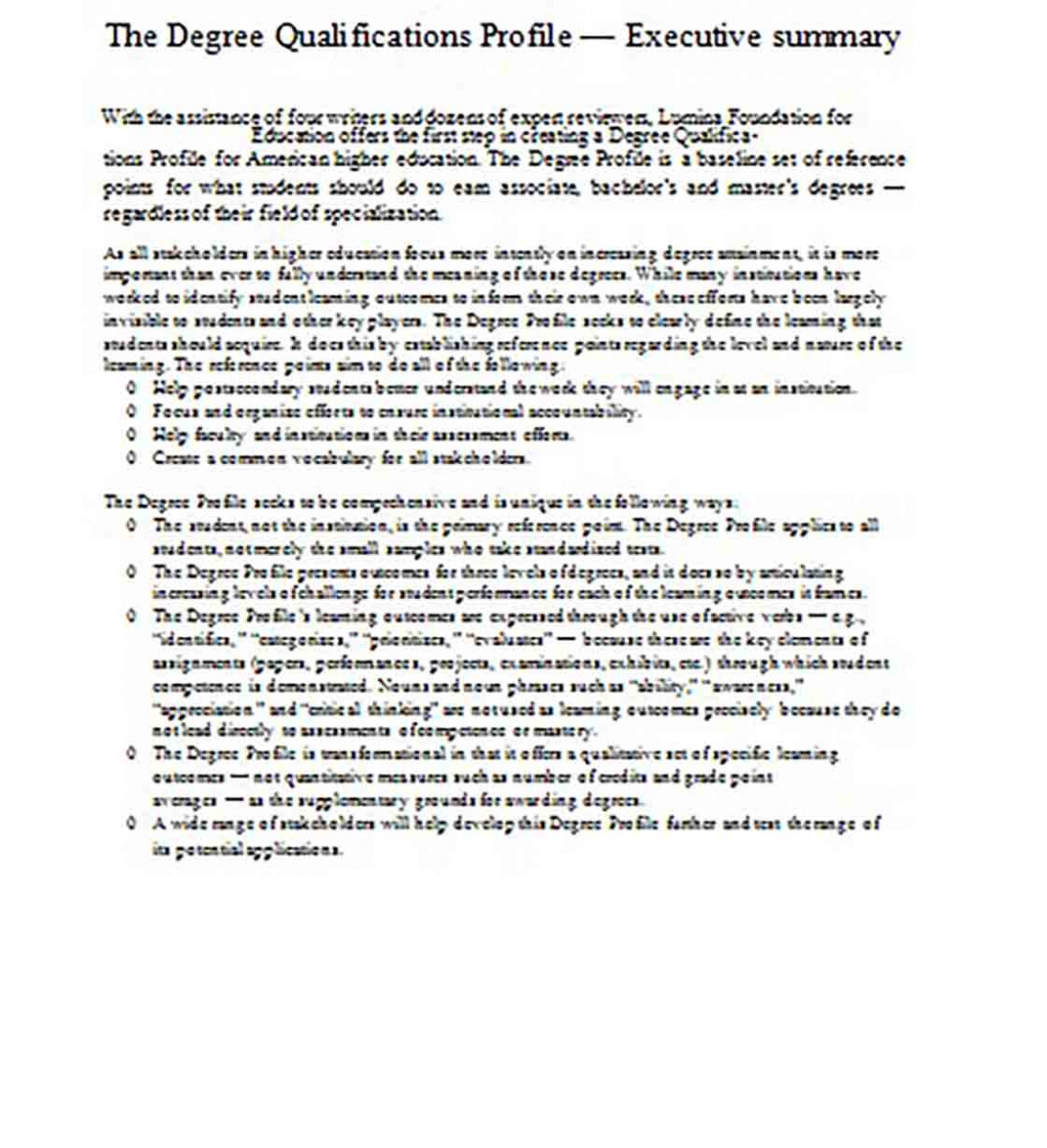 Executive Profile Summary Sample Executive Profile Summary Sample