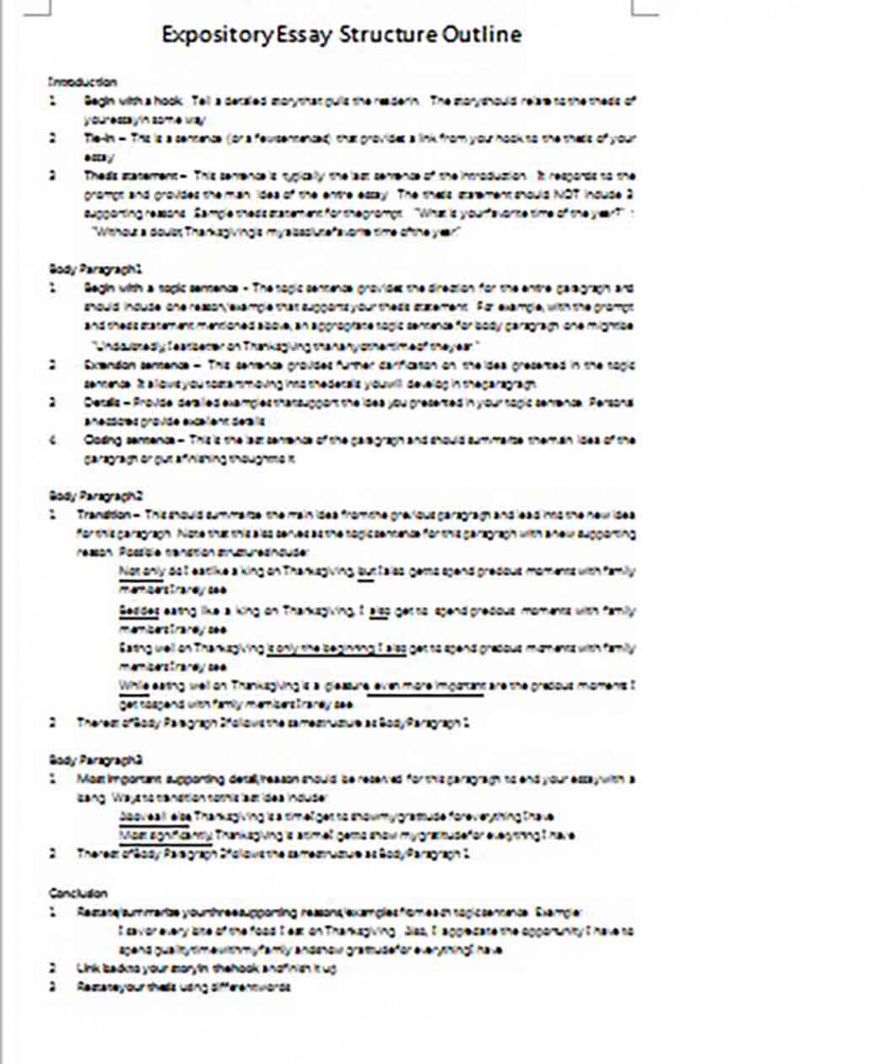 Expository Essay Outline templates Word Doc Expository Essay Outline templates Word Doc