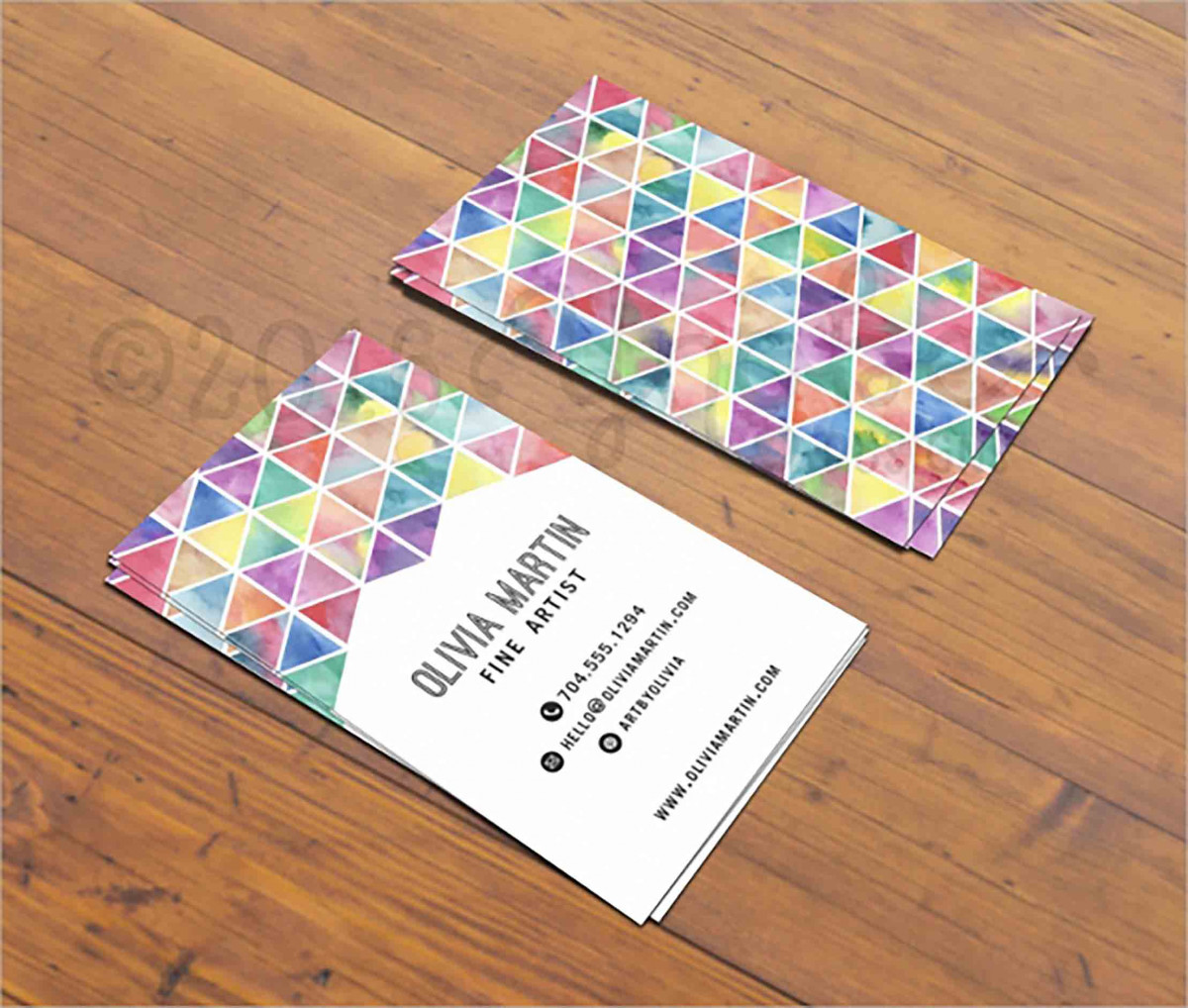 Fine Artistic Business Card Fine Artistic Business Card