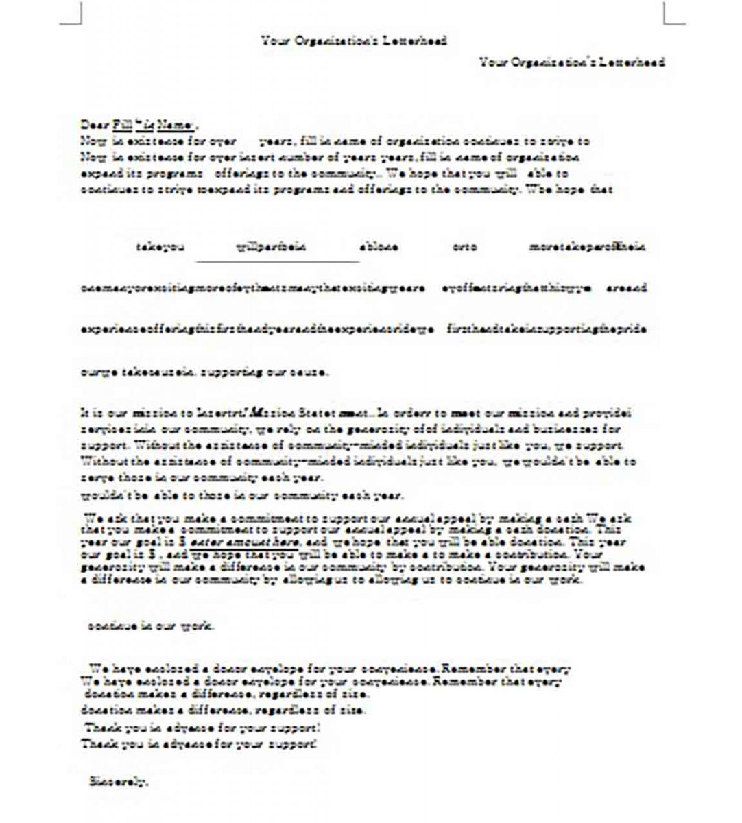 Fundraising Letter for Donations Fundraising Letter for Donations