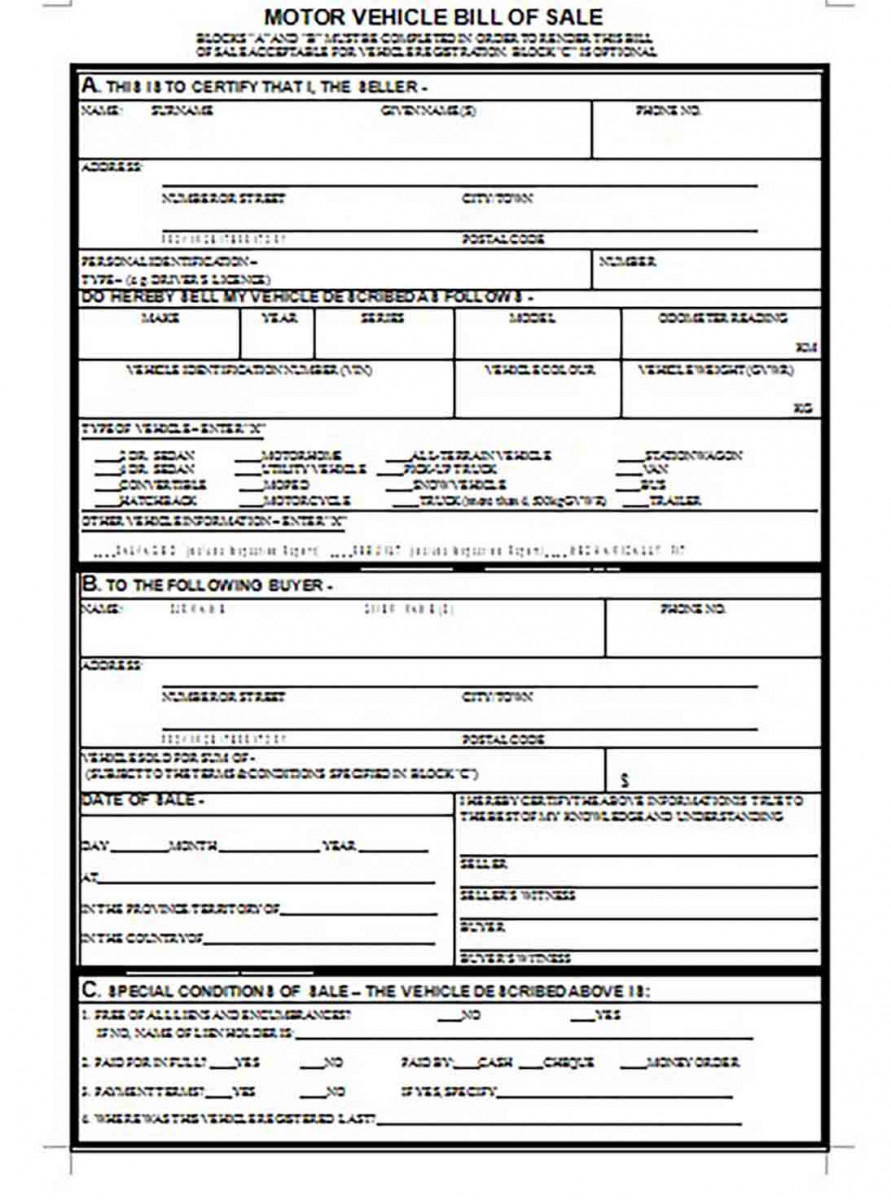 Generic Bill Of Sale For Truck. Generic Bill Of Sale For Truck.