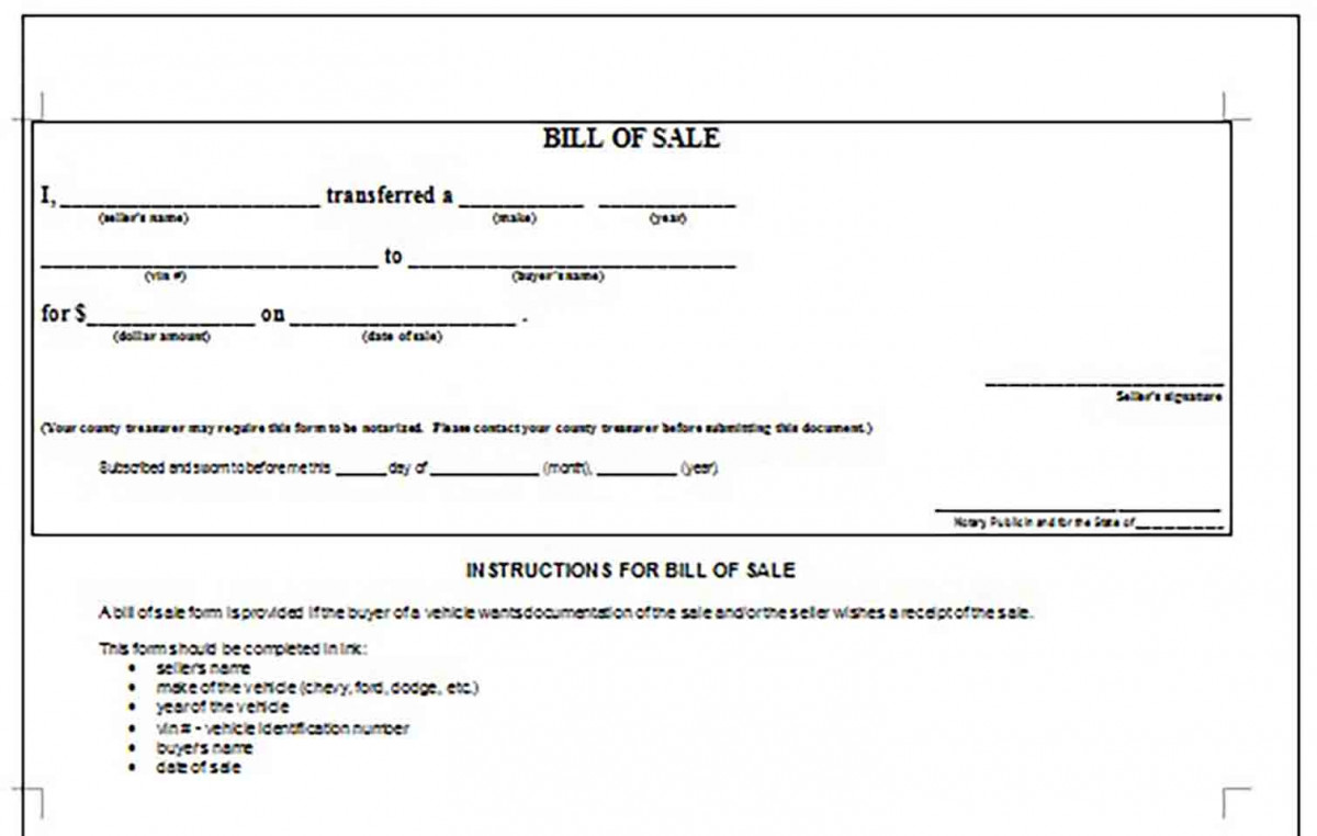 Generic Bill of Sale for Motorcycle Generic Bill of Sale for Motorcycle