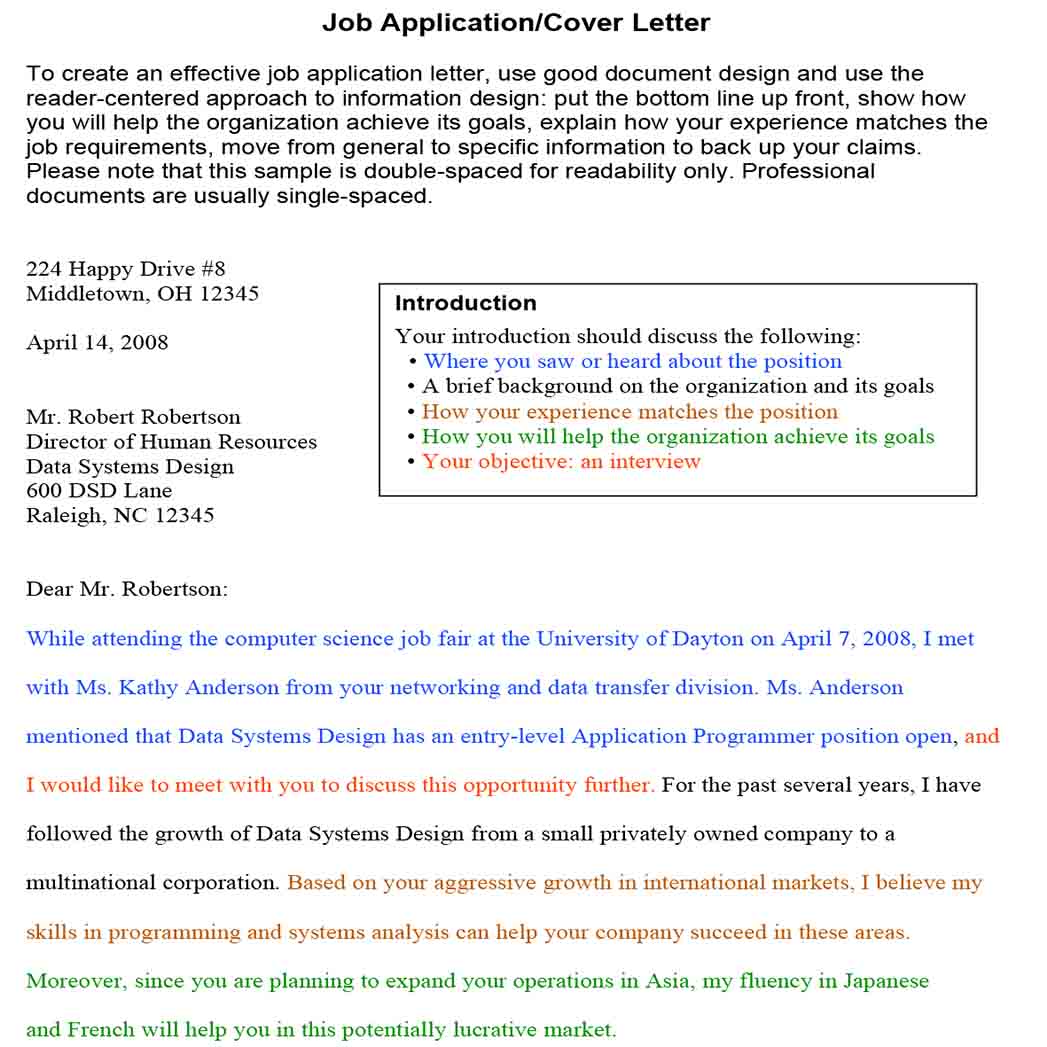 Generic Job Application Cover Letter 1 Generic Job Application Cover Letter 1