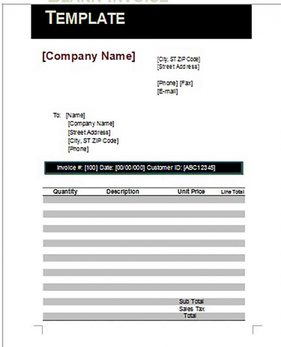 Google Blank Invoice templates Google Blank Invoice templates