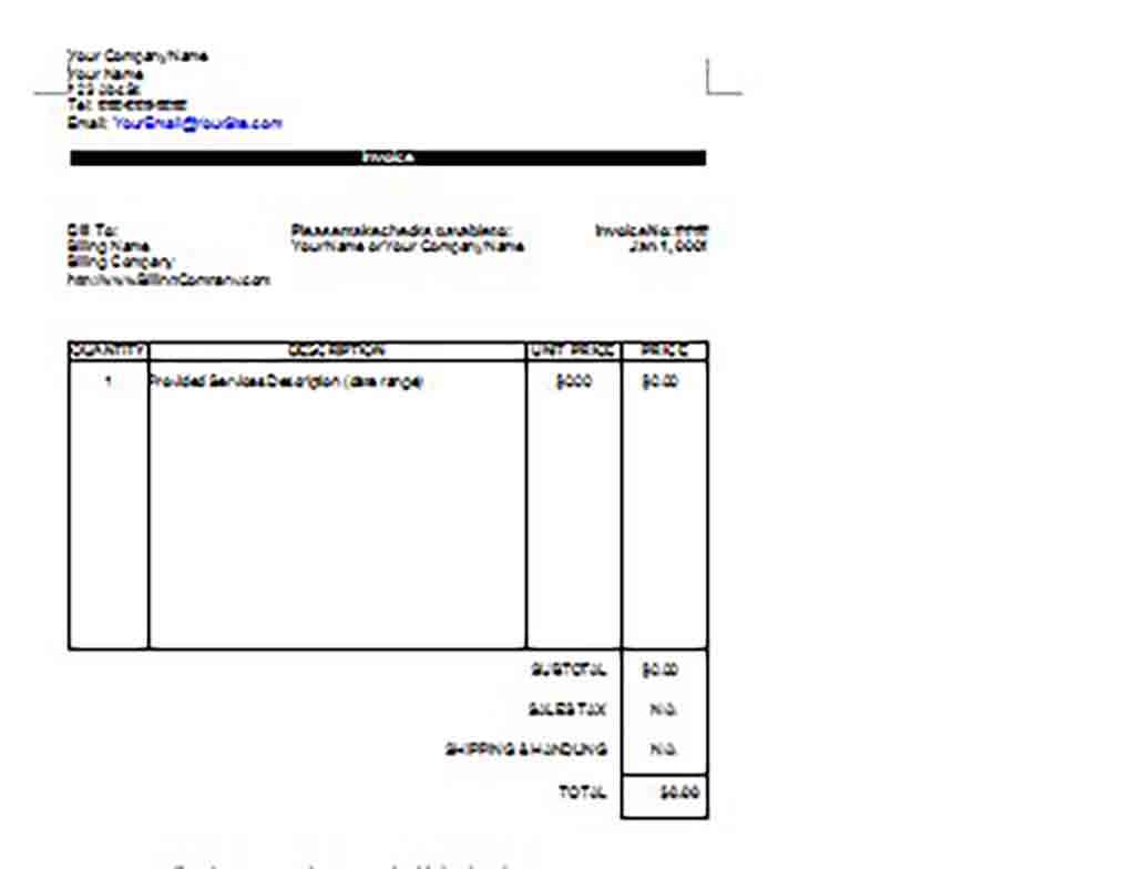 Google Invoice templatess 1 1 Google Invoice templatess 1 1
