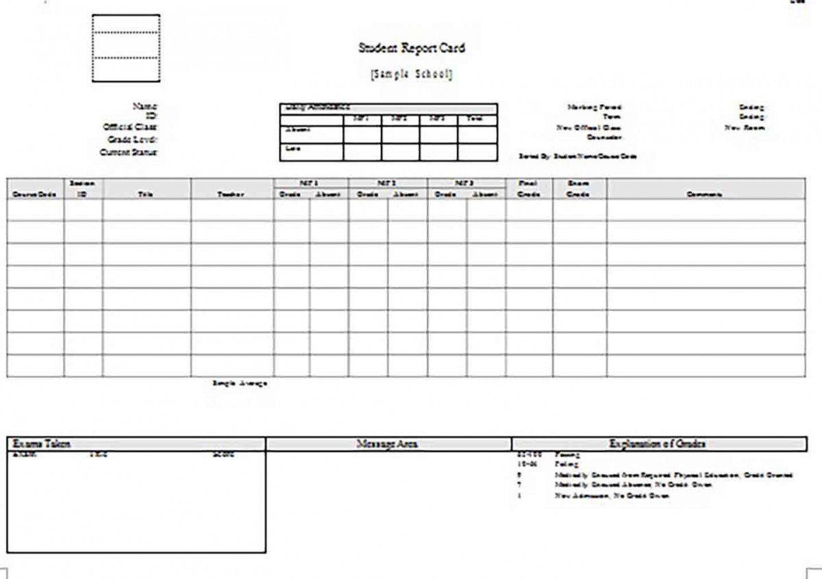 Grade Year Report Card templates Grade Year Report Card templates