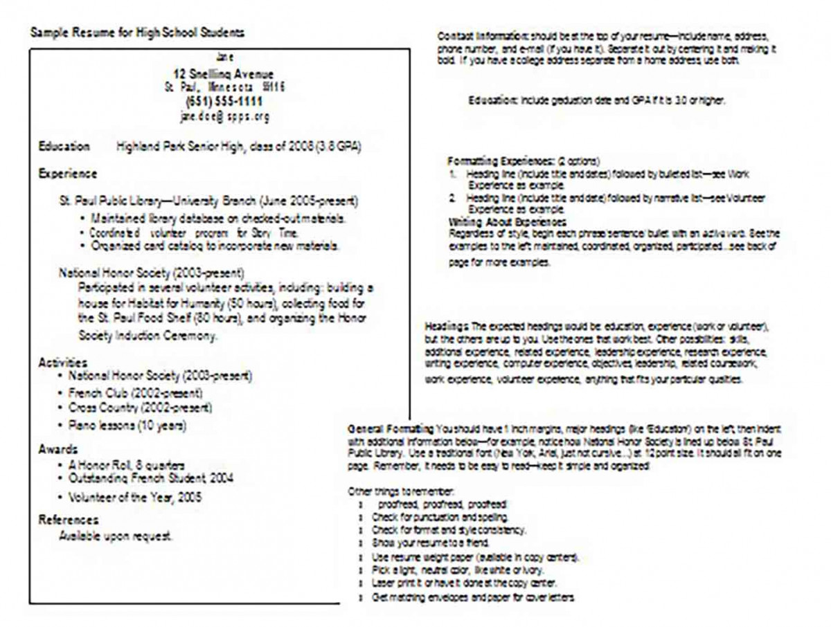 High School Student Resume With Experience. High School Student Resume With Experience.