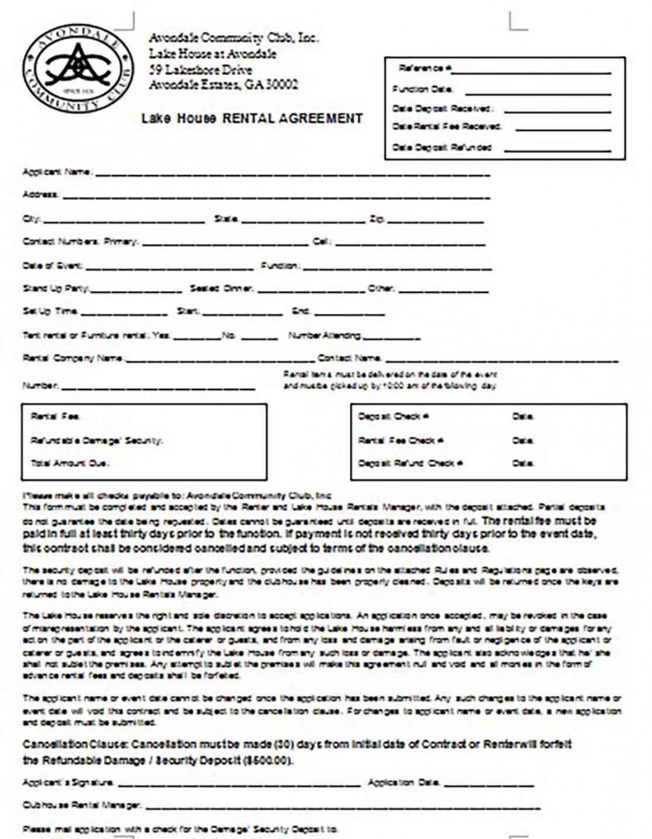 House Rental Agreement House Rental Agreement