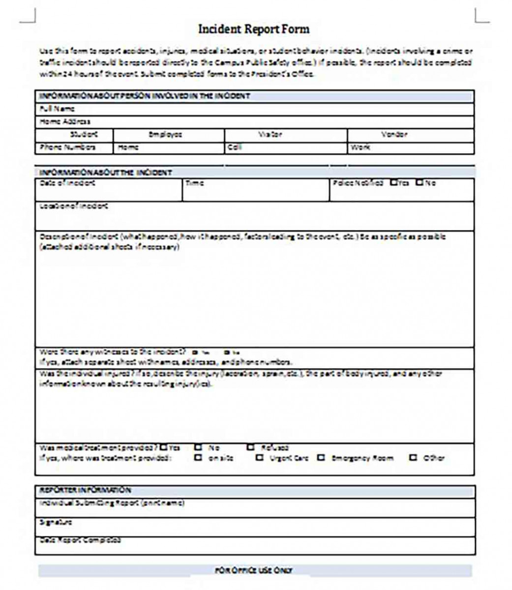 IncidentReportForm IncidentReportForm