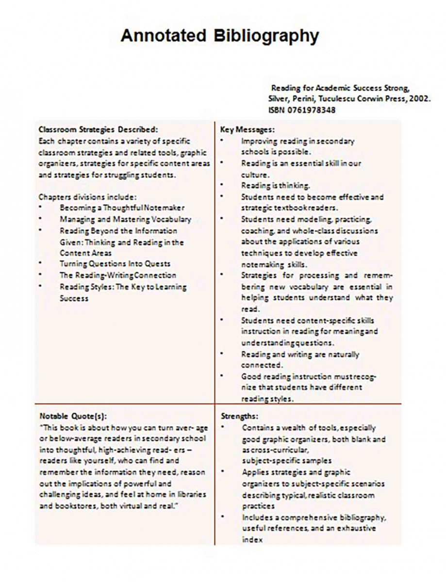 Informative Annotated Bibliography templates Example 11 Informative Annotated Bibliography templates Example 11