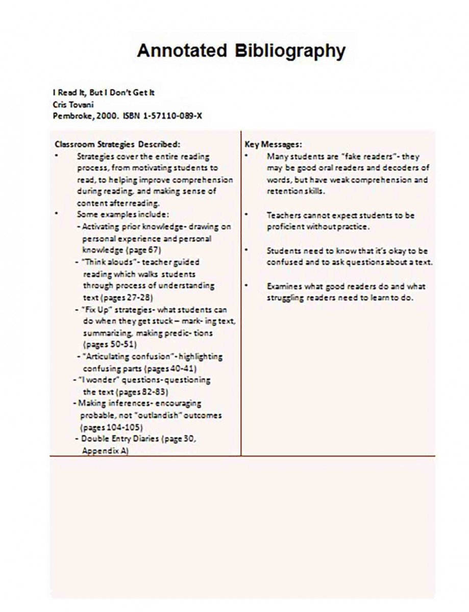 Informative Annotated Bibliography templates Example 12 Informative Annotated Bibliography templates Example 12