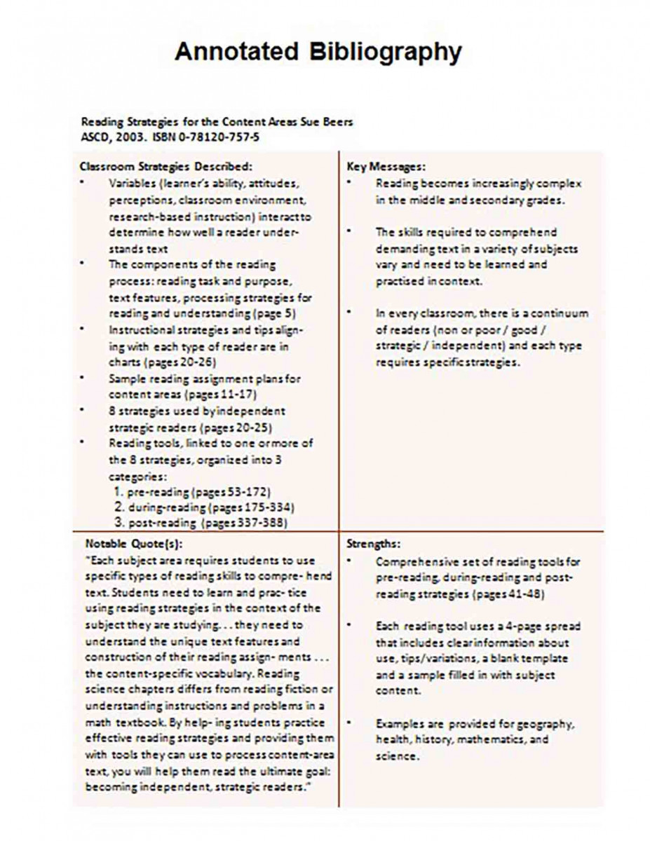 Informative Annotated Bibliography templates Example 2 Informative Annotated Bibliography templates Example 2