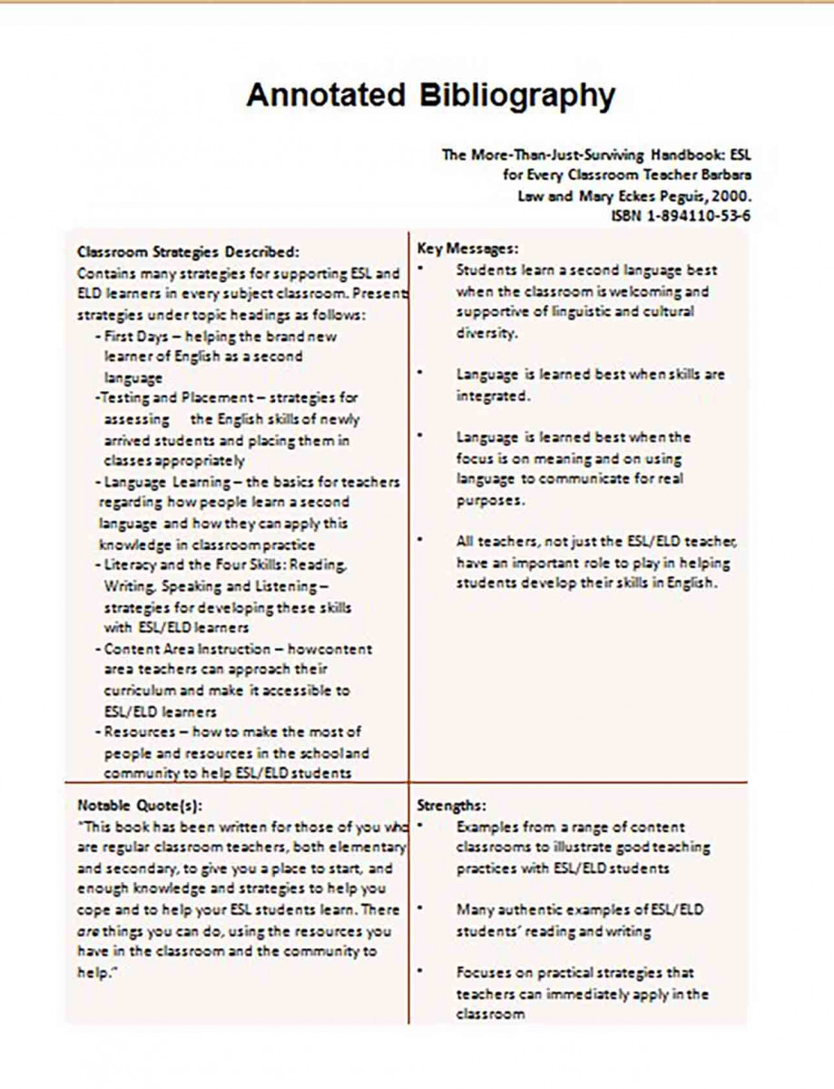 Informative Annotated Bibliography templates Example 7 Informative Annotated Bibliography templates Example 7