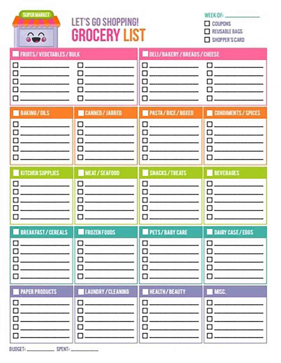 Insanity Grocery List templates Insanity Grocery List templates