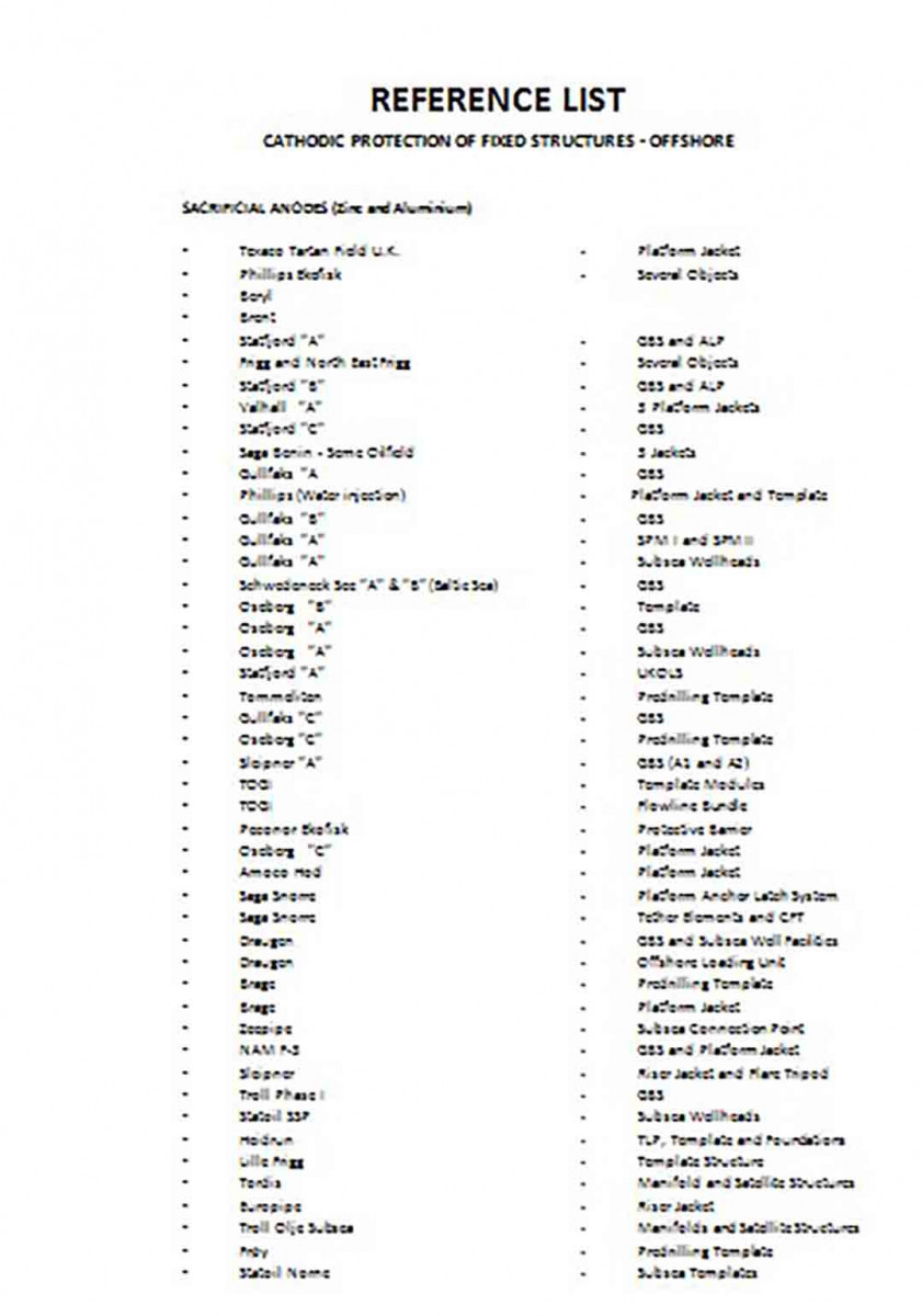 Job Reference List templates Job Reference List templates