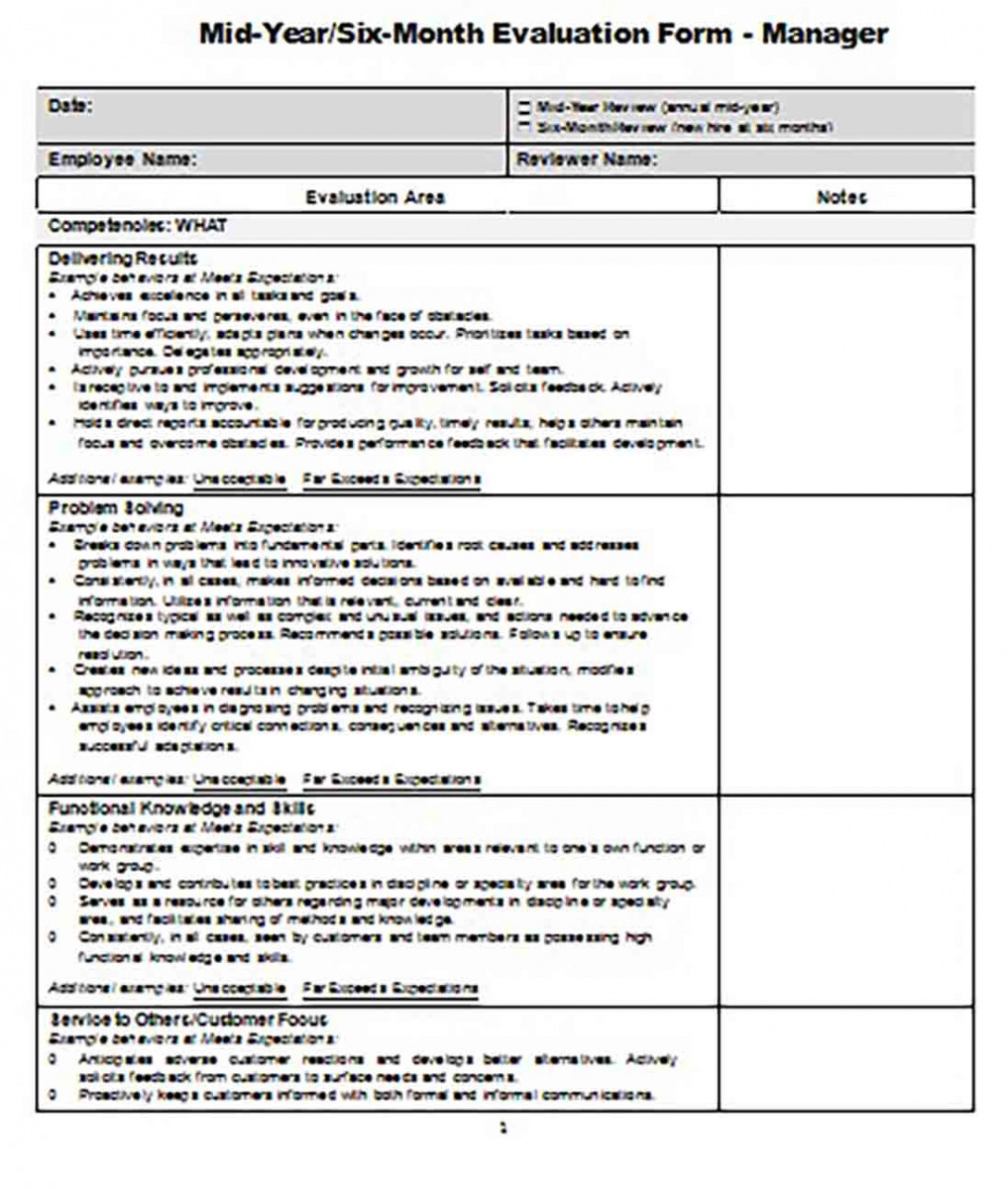 Monthly Employee Review templates Monthly Employee Review templates
