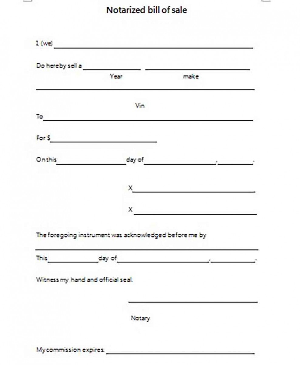 Notarized Motorcycle Instrument Bill of Sale Notarized Motorcycle Instrument Bill of Sale