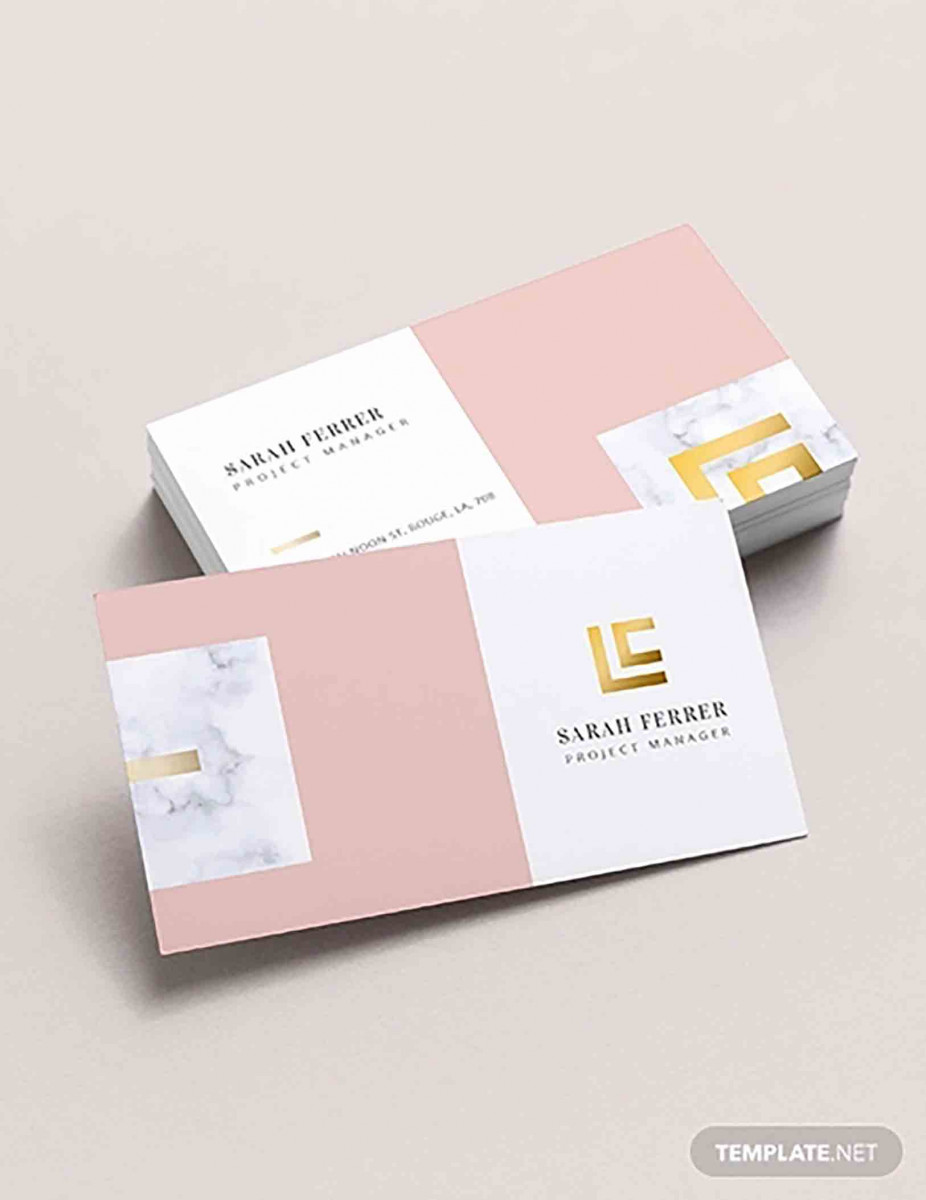 Project manager business card Project manager business card