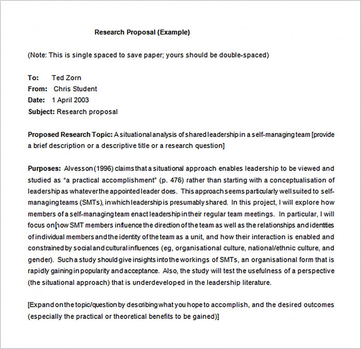 Research Proposal Example Research Proposal Example