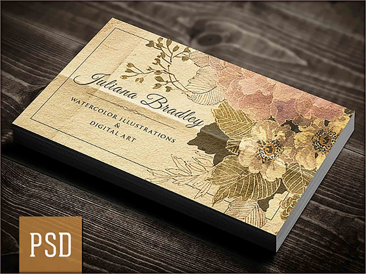 Retro Artist Business Card Retro Artist Business Card