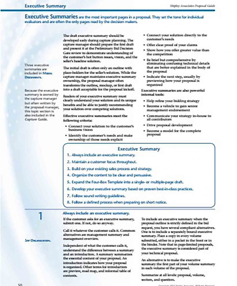 Sales Executive Summary Sample Sales Executive Summary Sample