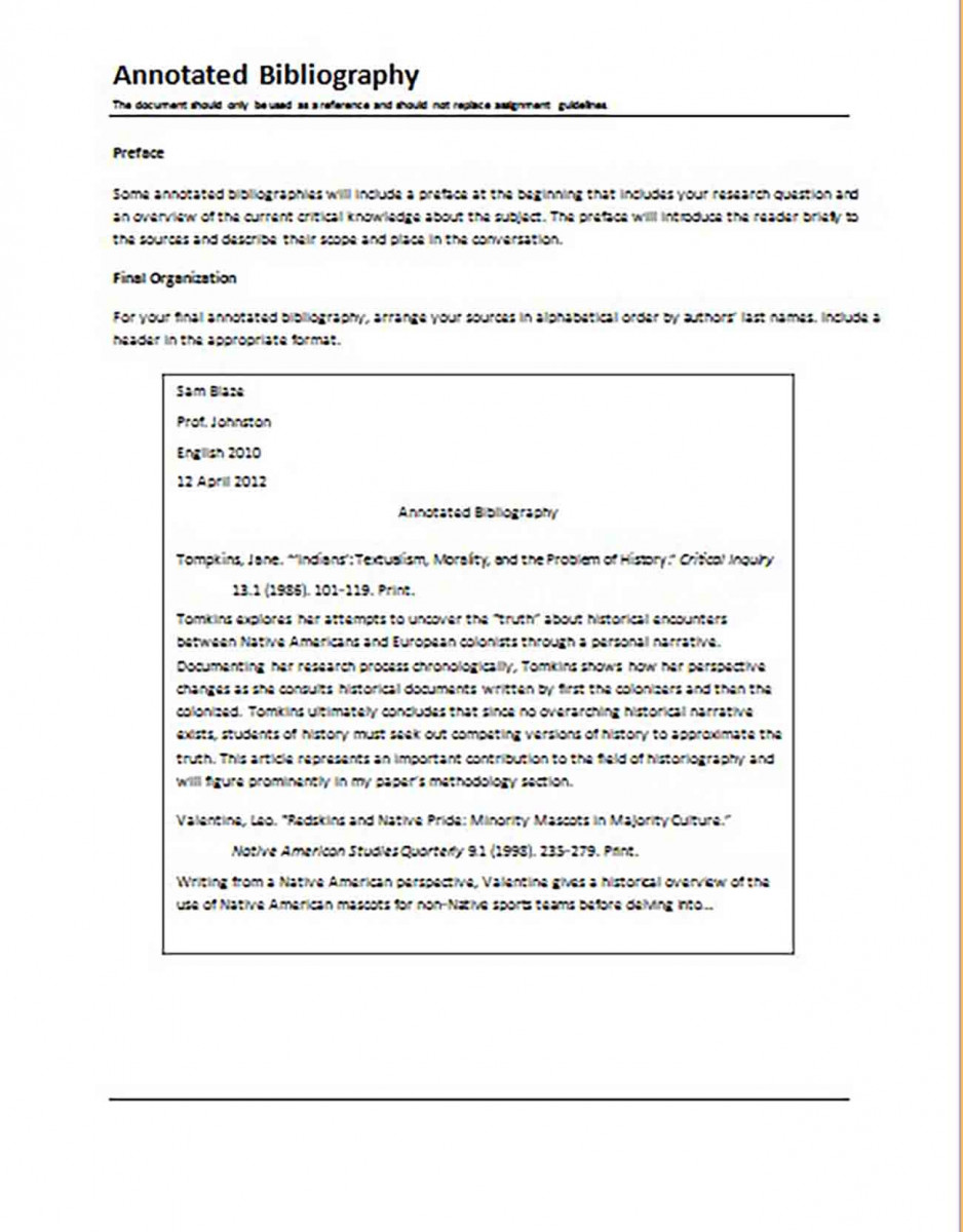 Sample Annotated Bibliography templates 1 Sample Annotated Bibliography templates 1