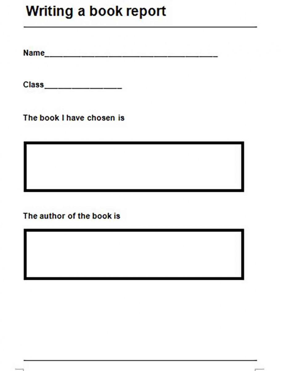 Sample Book Report Framework Sample Book Report Framework