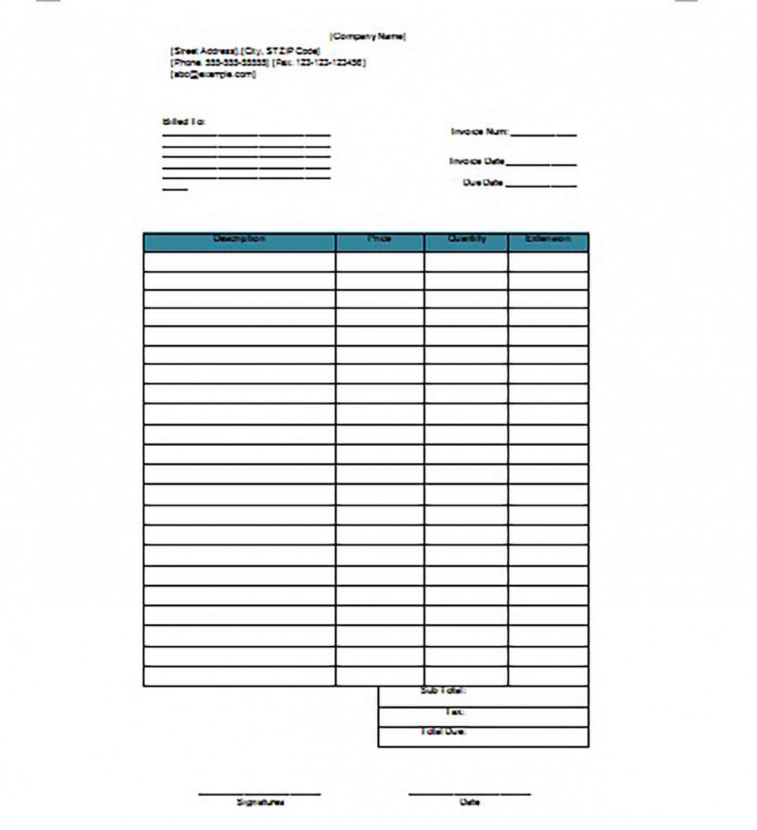 Sample Google Invoice templates Sample Google Invoice templates