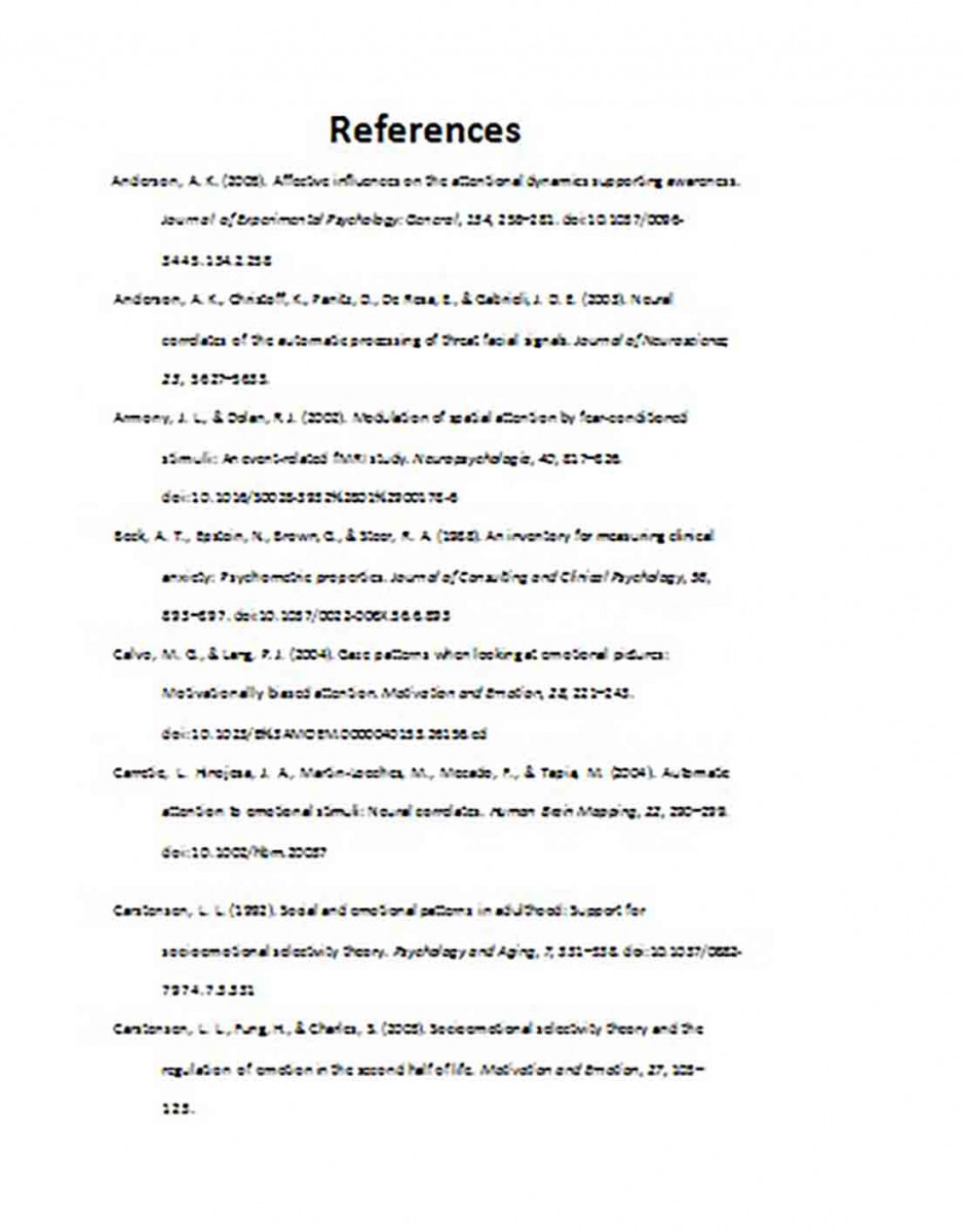 Sample Reference List templates Sample Reference List templates