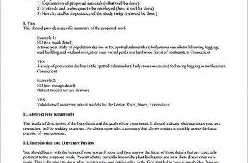 Scientific Research Proposal Format