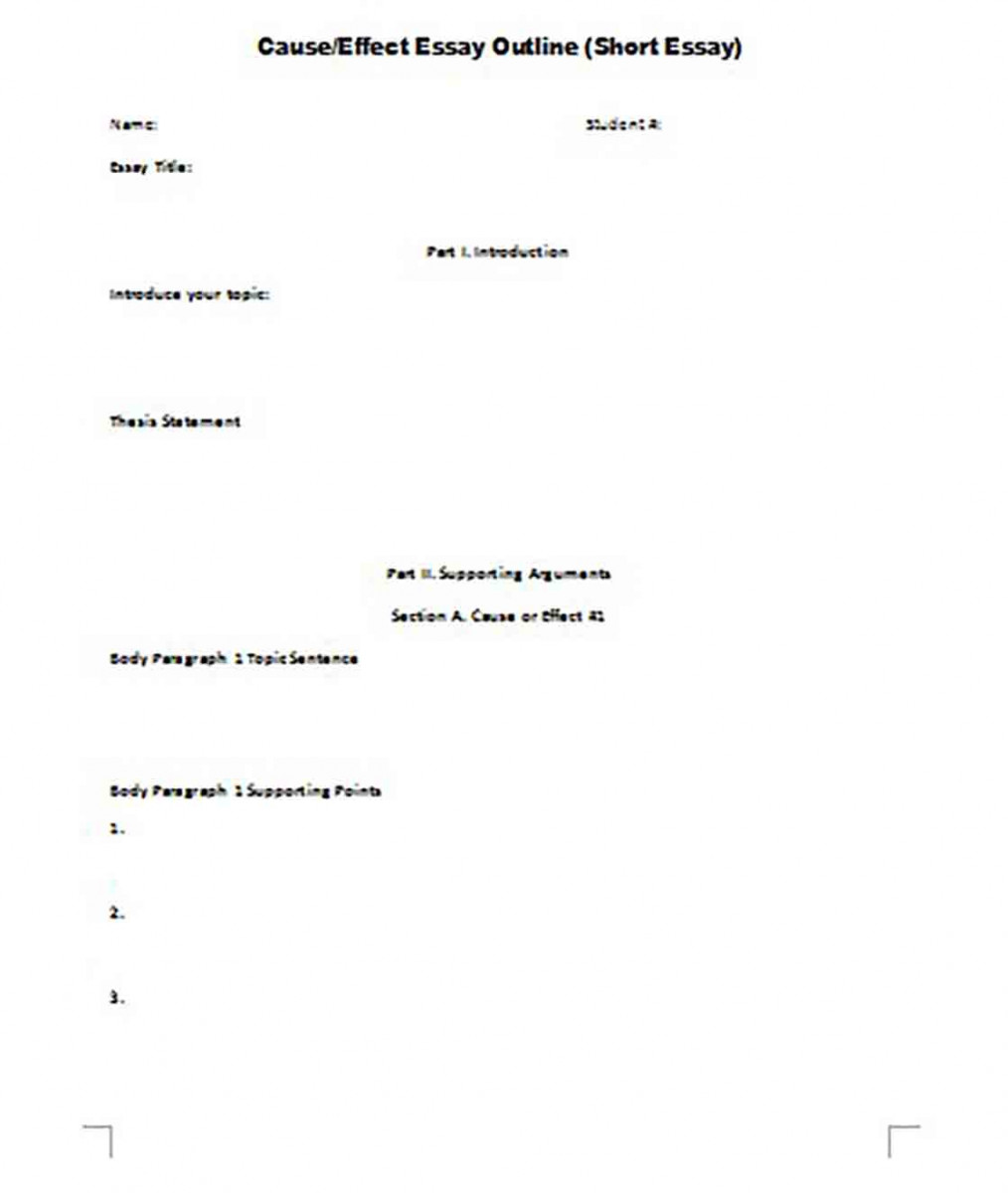 Short Essay Outline templates Short Essay Outline templates