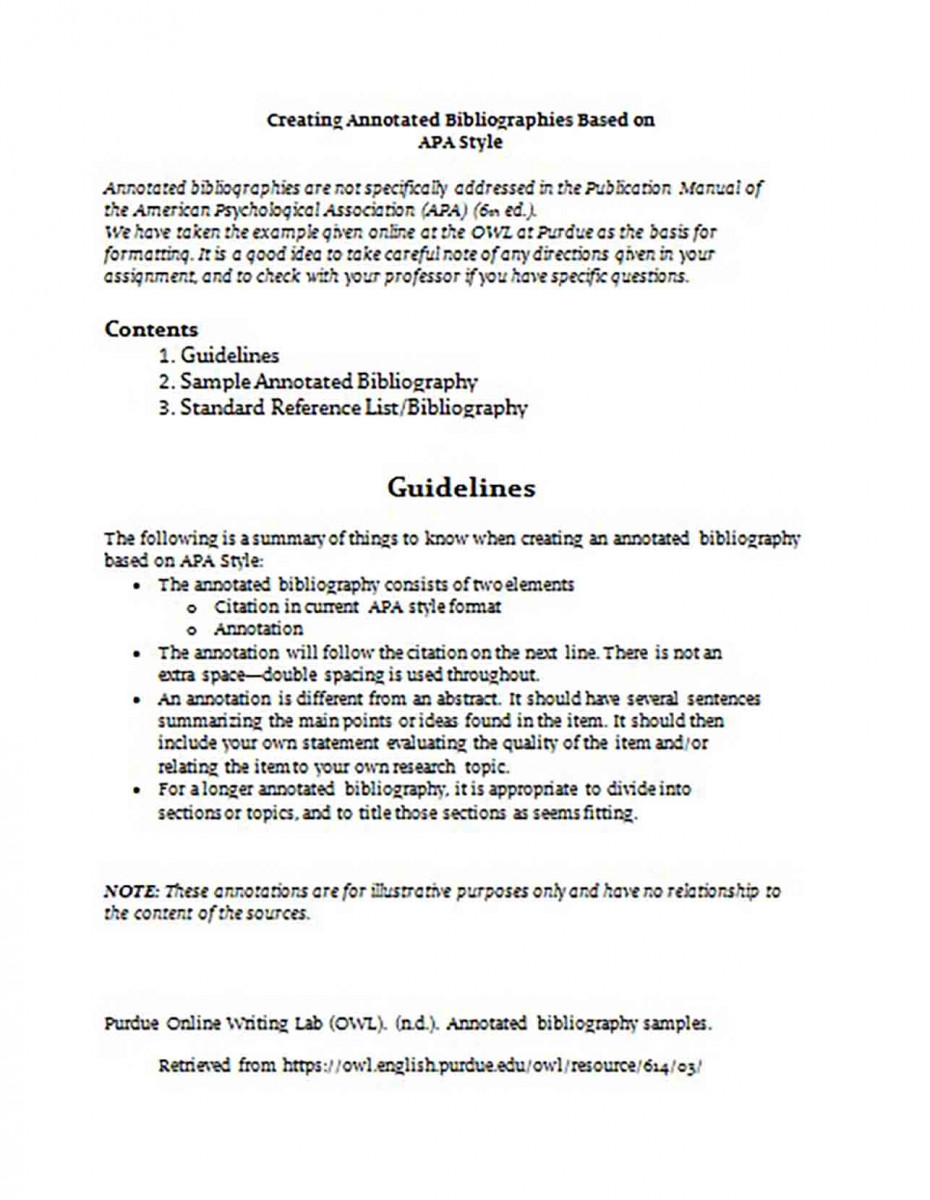 Simple Annotated Bibliography Purdue Generator1 Simple Annotated Bibliography Purdue Generator1