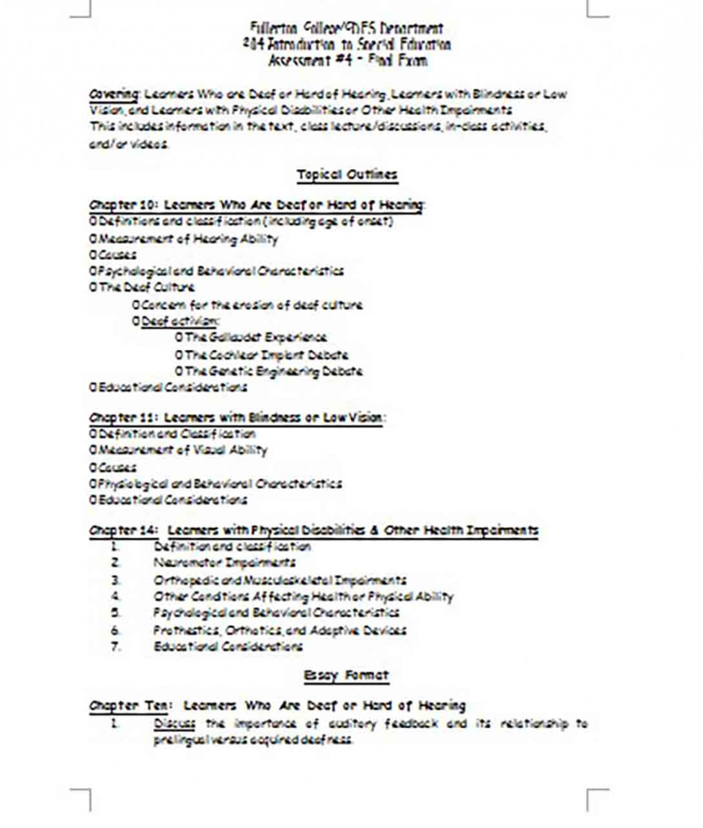 Topical Outlines Essay Format Topical Outlines Essay Format