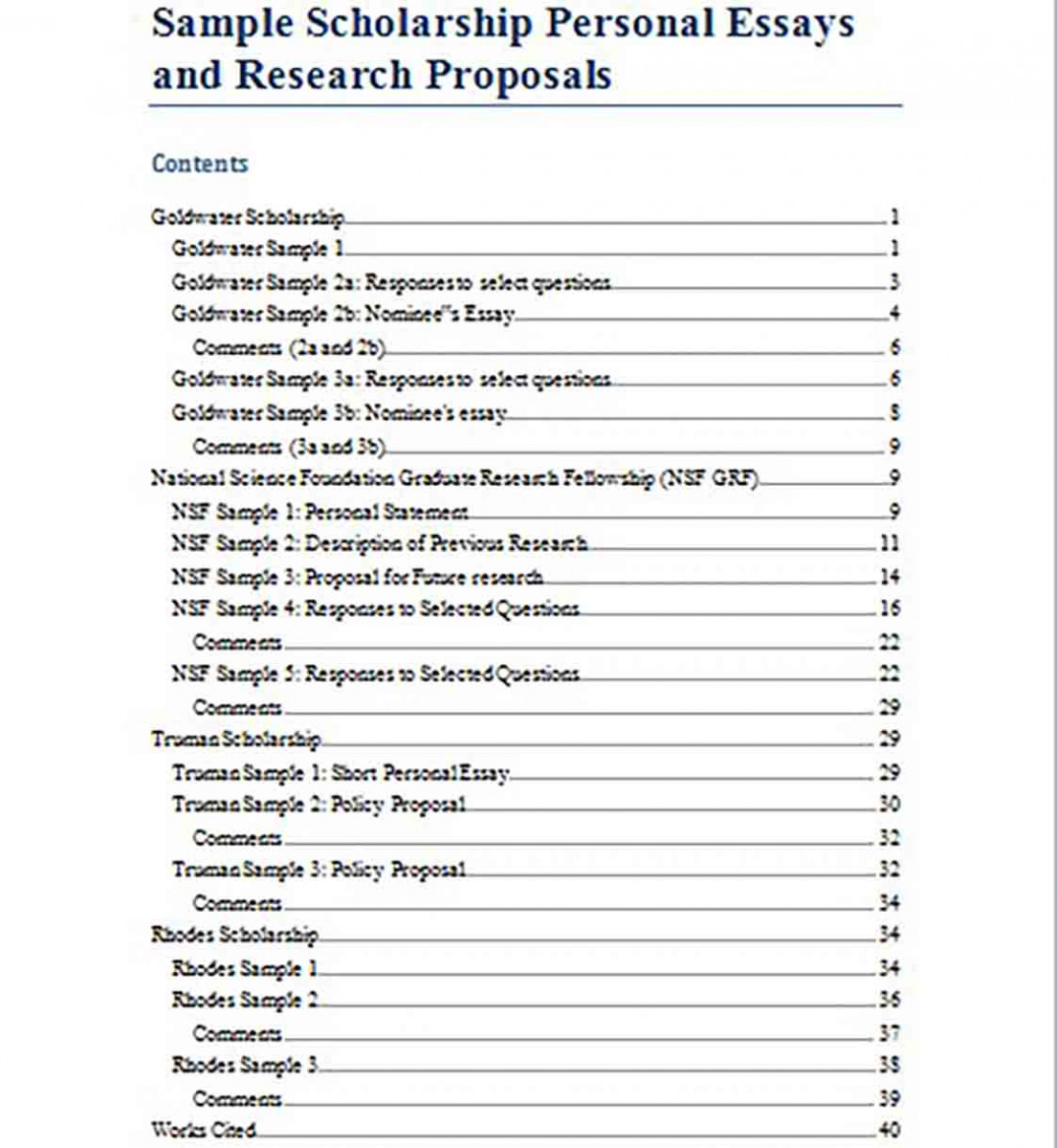 University Scholarship Essay Example University Scholarship Essay Example