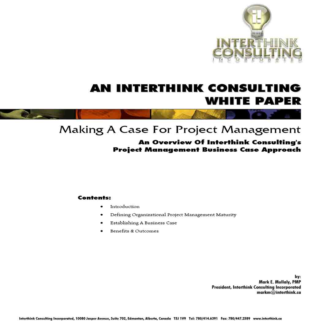 White Paper on Project Management 1 White Paper on Project Management 1