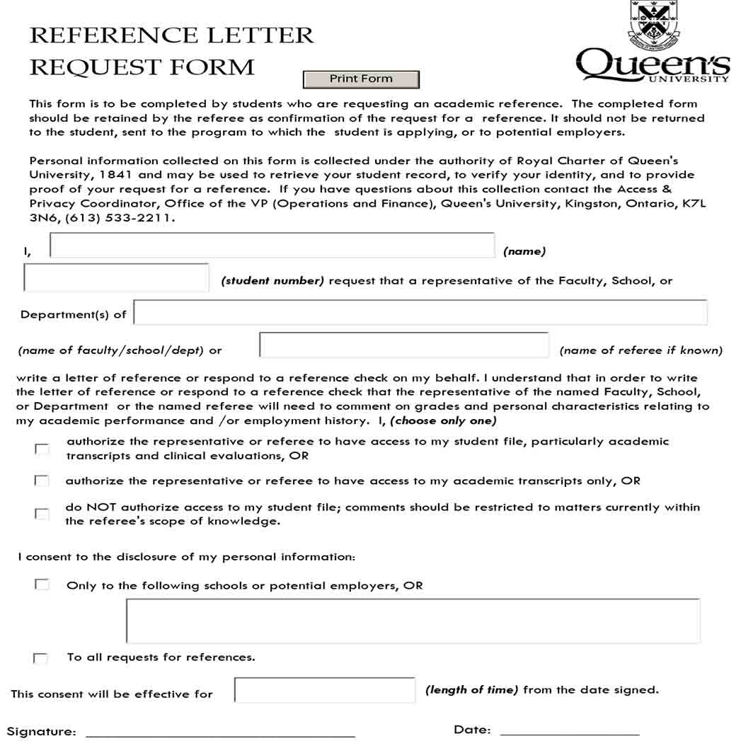 able Reference Letter Request Form 1 able Reference Letter Request Form 1