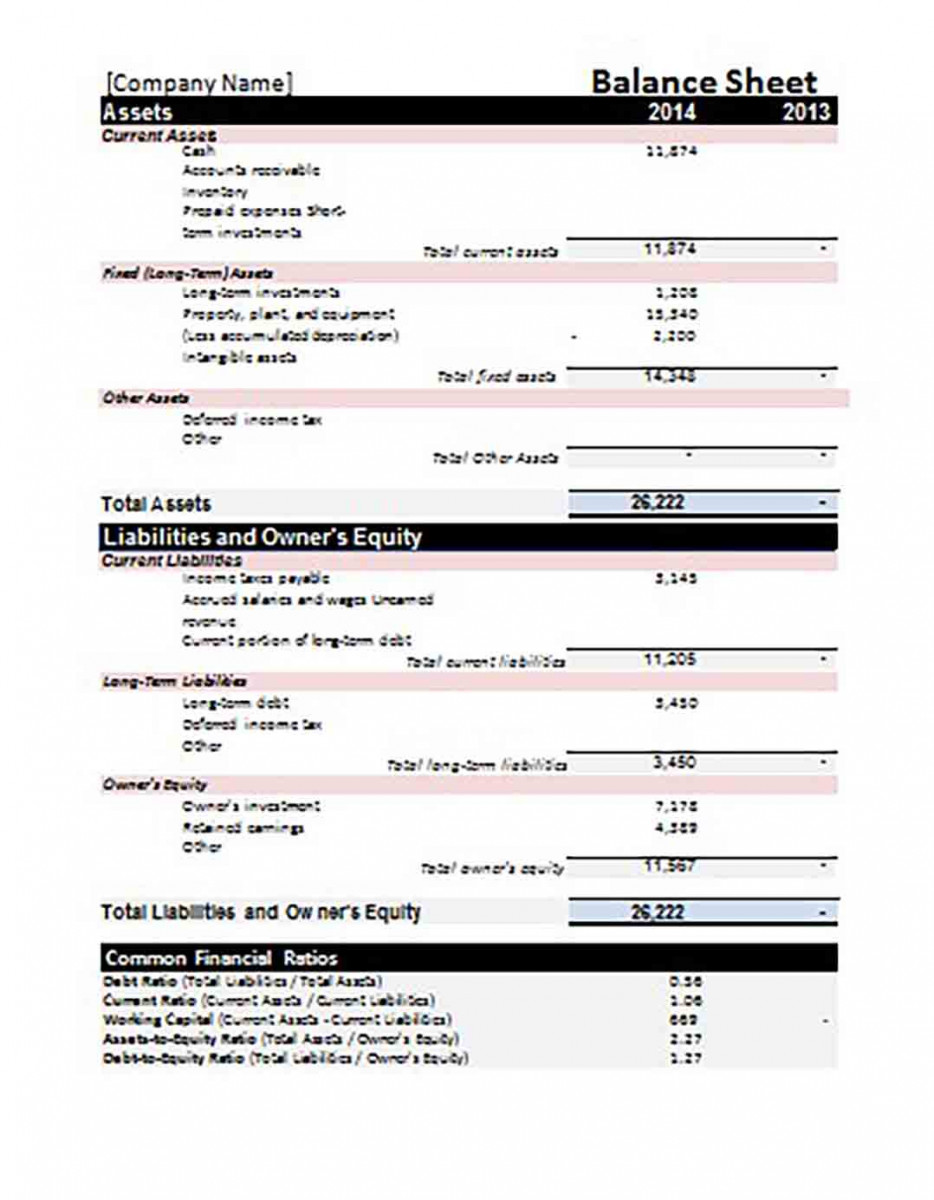 balance sheet balance sheet