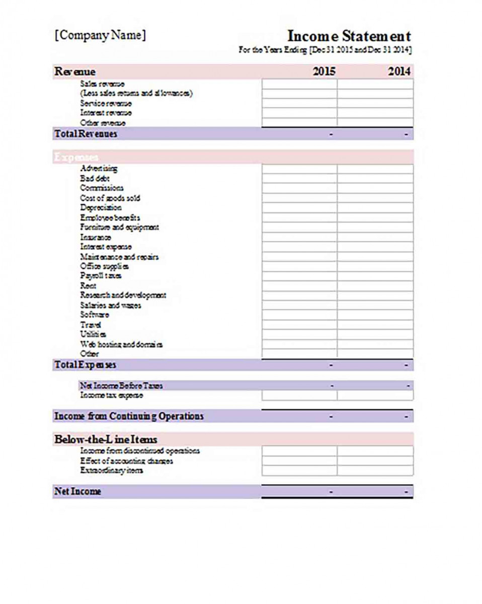 income statement income statement