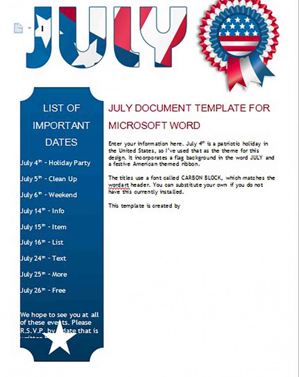 july newsletter templates july newsletter templates