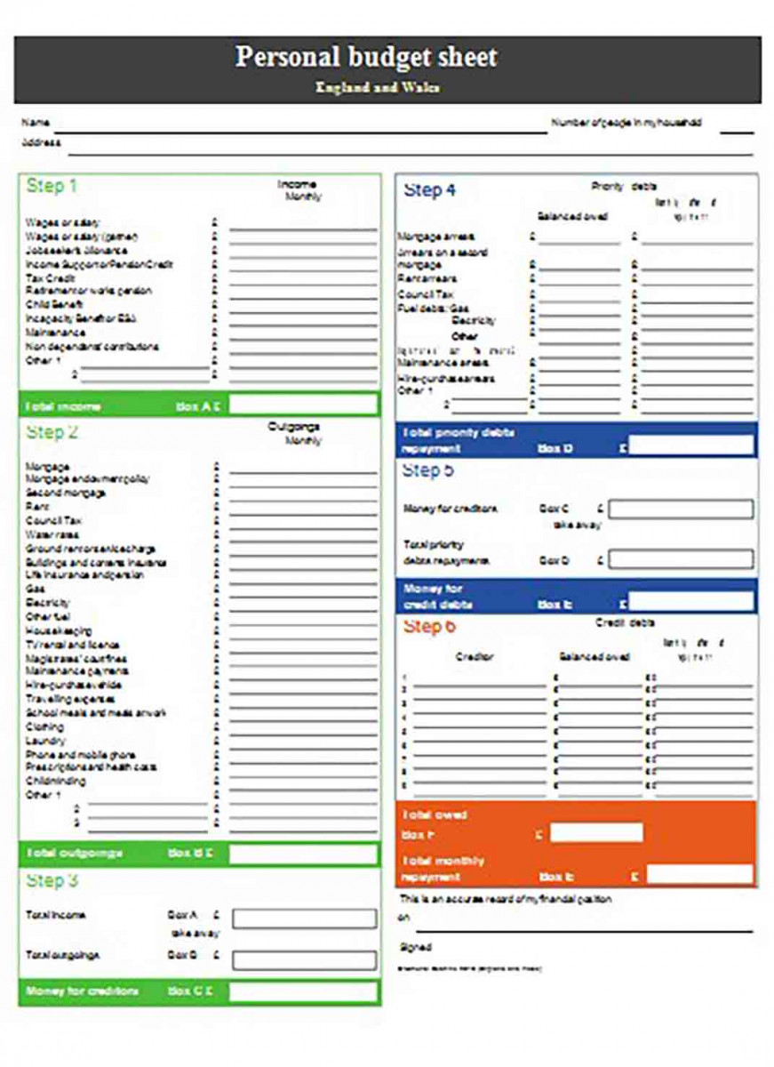 personal budget sheet North Somerset Council personal budget sheet North Somerset Council