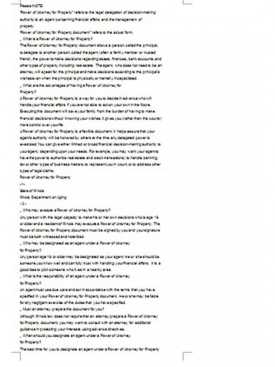 property power of attorney property power of attorney