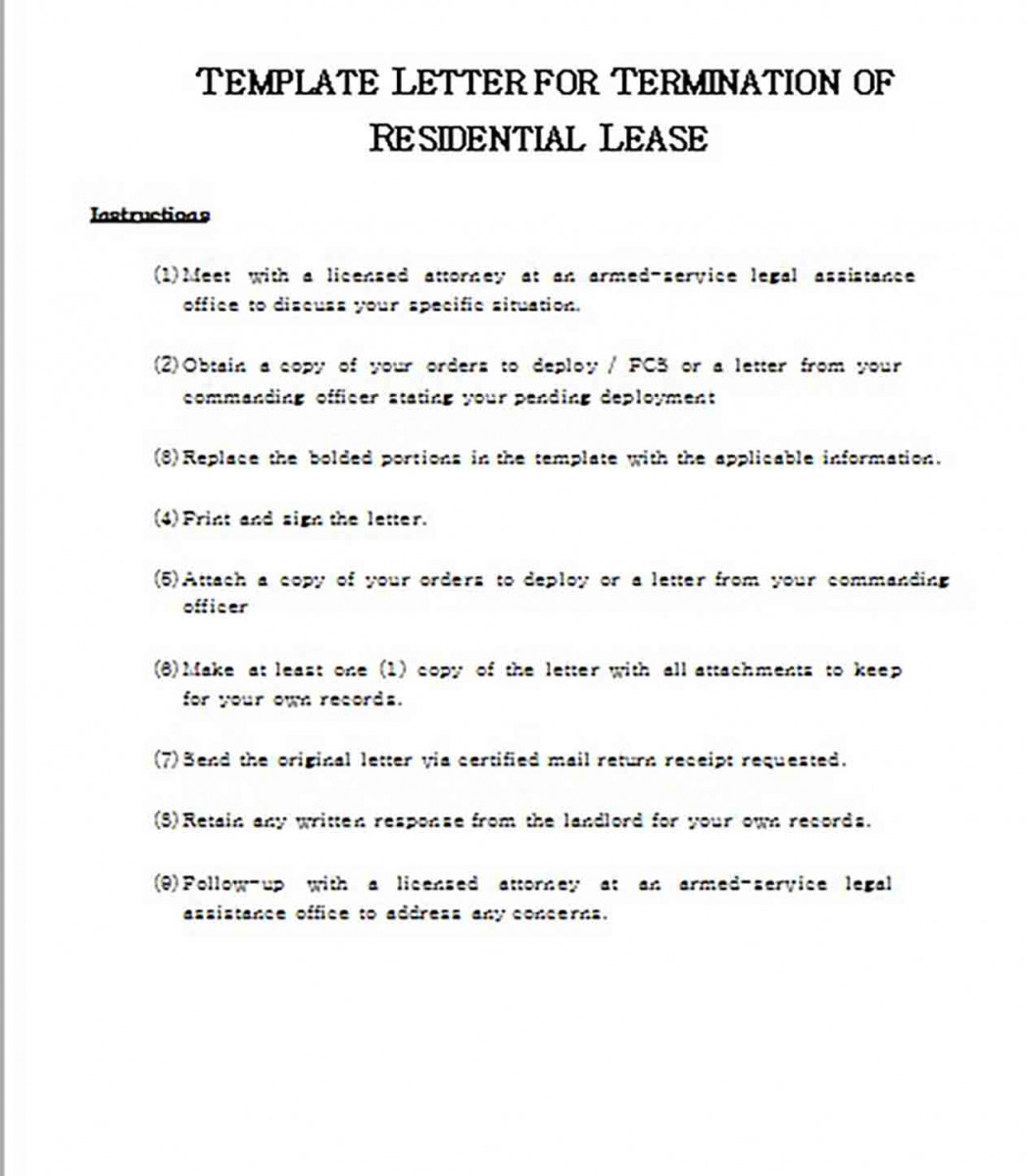 templates Letter for Termination of Residential Lease1 templates Letter for Termination of Residential Lease1
