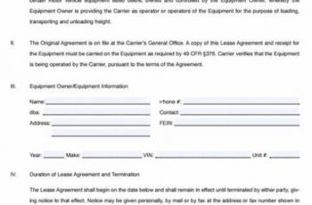 operator lease agreement template