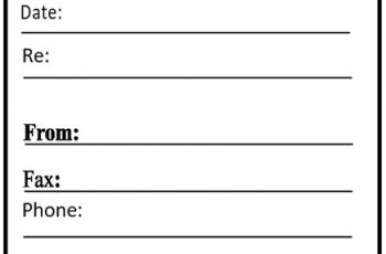 Printable Generic Fax Cover Sheet