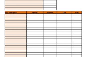 Simple Blue Household Budget