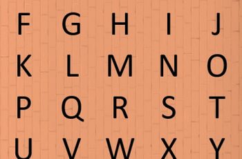 Simple Printable Stencil Letters