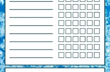 weekly chore chart template